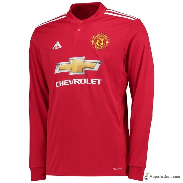 Camiseta Manchester United Replica Primera Ropa ML 2017/18